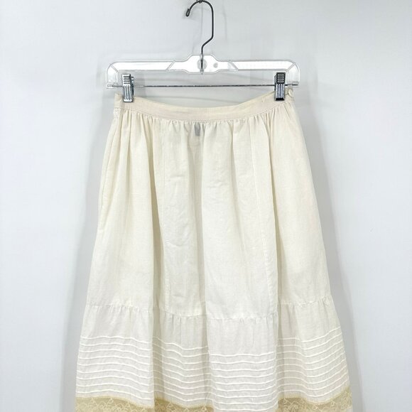 lace embroidered hippie boho victorian prairie cottagecore S M - Picture 3 of 6